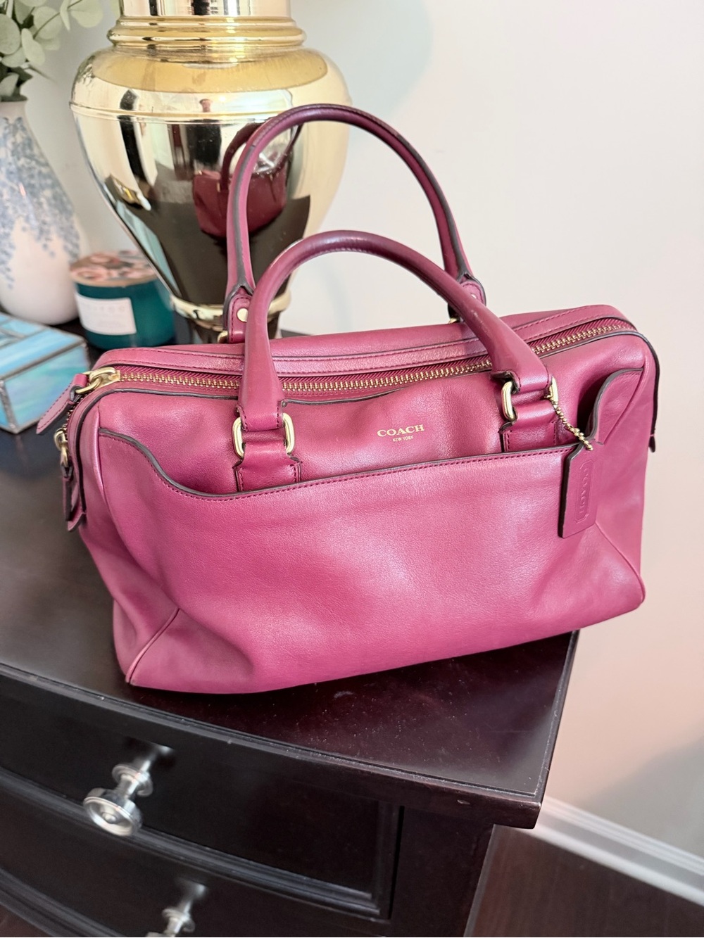 COACH Legacy Haley Leather Satchel 23574 - Picture 15 of 16